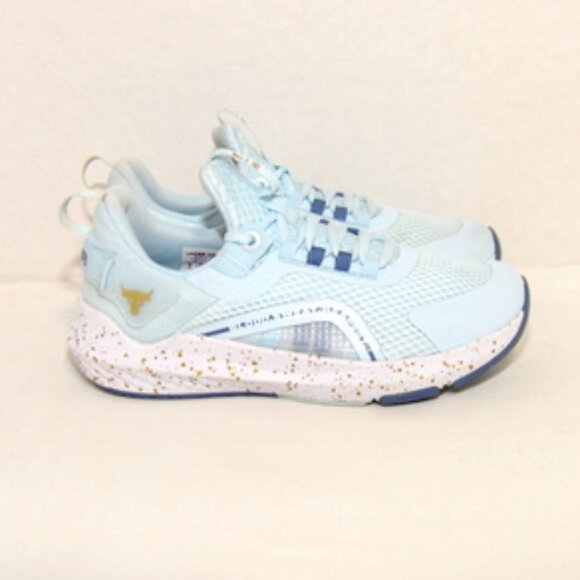 Under Armour Project Rock BSR 3 UA Blue Women Size 8 Cross Training 3026458-401. - Picture 9 of 11